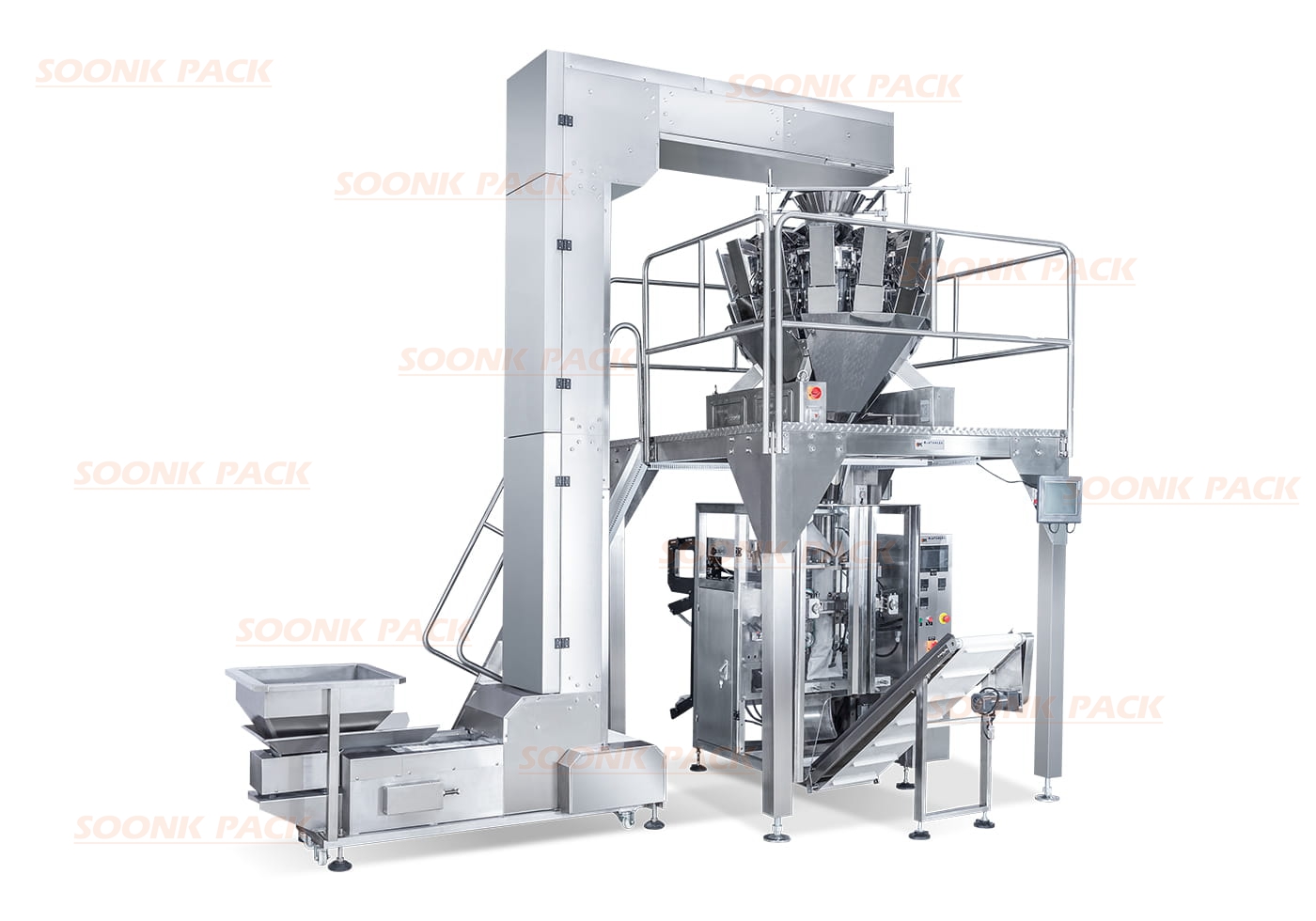 Automatic Marshmallow Snack Packaging Machine With 14 Electronic Scale