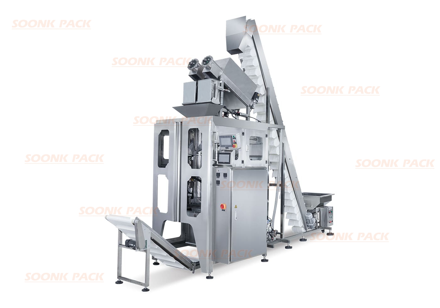 Large Capacity Automatic 3-8kg Crushed Ice/Ice Particles Packaging Machine