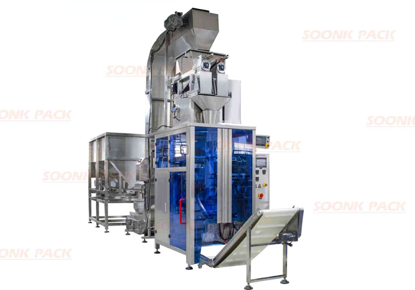 How to use two heads screw weigher 