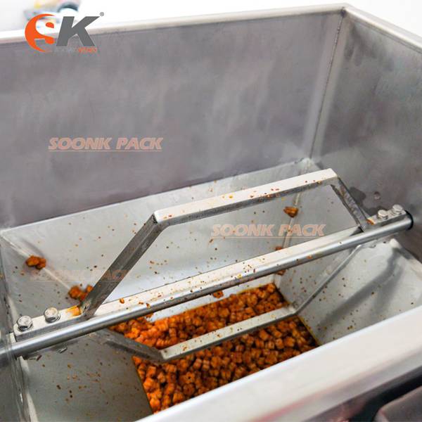Food particle packaging machine