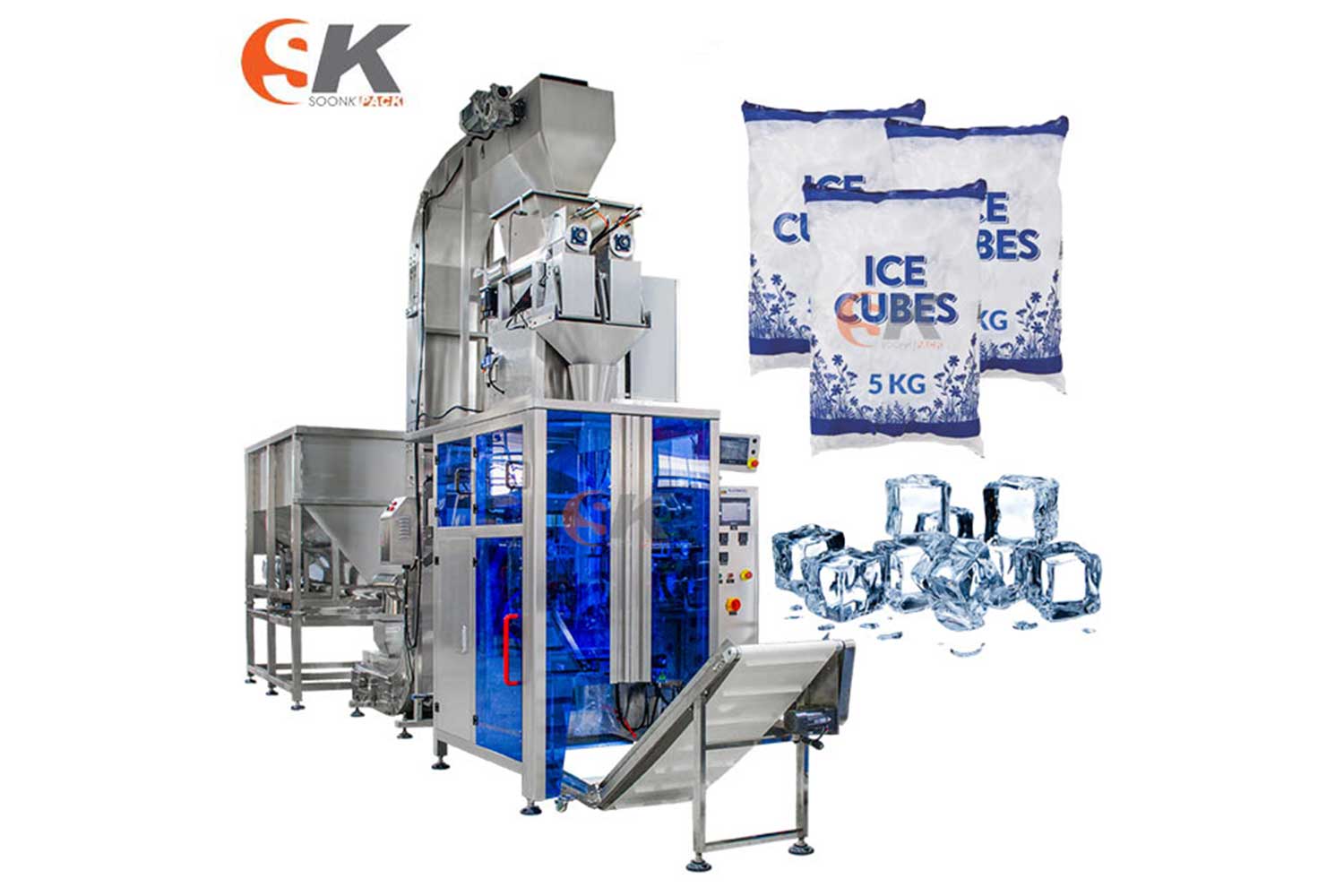 1-5 kg Frozen ice courmet /ice cube packing machine suppliers